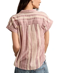 Lucky Brand Striped Tie Frontt Button-Down