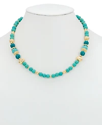 Patricia Nash Gold-Tone Mixed Stone Convertible Layered Lariat Necklace, 18" + 3" extender