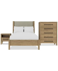 Davie 3-Pc. Full Set (Upholstered Bed