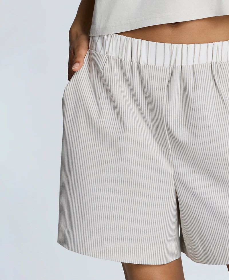 Kenneth Cole Women's Elastic-Waist Pull-On Boxer Shorts