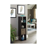 Closetmaid Decorative Stackable 4-Cube Cubeicals Organizer Storage, Espresso