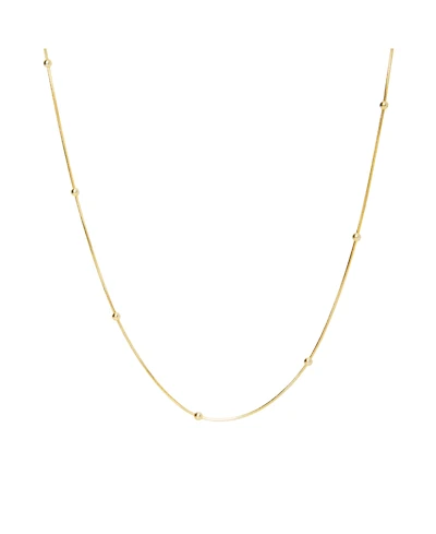 Spero London Italian Bead Chain Sterling Silver Satellite Necklace