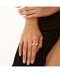 Spero London Double Marquise Sterling Silver Adjustable Ring