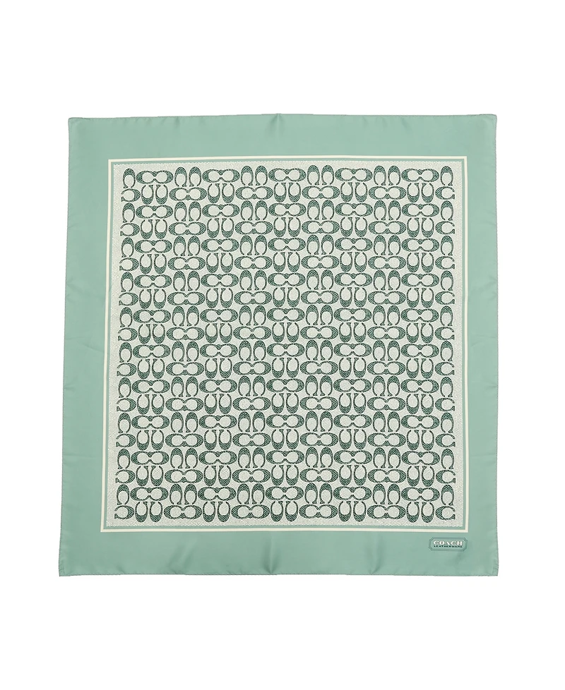 Coach Women's Vintage Signature Print Silk Square Scarf