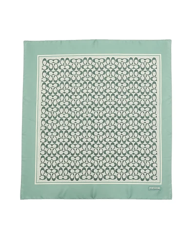 Coach Women's Vintage Signature Print Silk Square Scarf