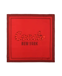 Coach Women's Script Snake Printed Bandana Scarf