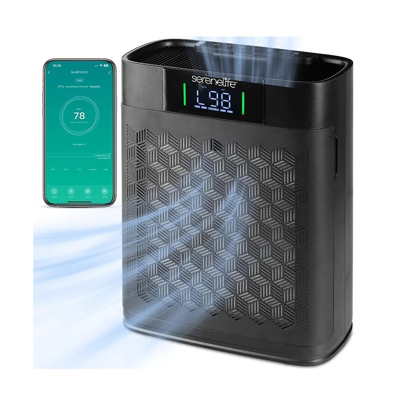 High-Performance Air Purifier with Sleep Mode, Automatic and Filter Replacement for Bedrooms, Offices, Living Rooms
