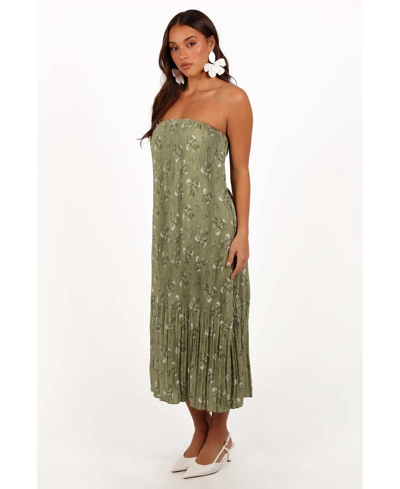Petal and Pup Women's Sylvie Strapless Midi Dress