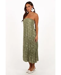 Petal and Pup Women's Sylvie Strapless Midi Dress