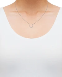 Diamond Scattered Necklace (3/8 ct. t.w.) in 10k White Gold