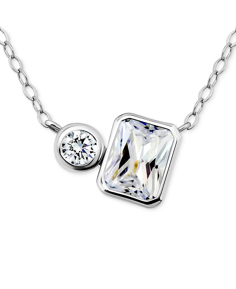 Giani Bernini Cubic Zirconia Collar Necklace, 16" + 2" extender, Exclusively at Macy's