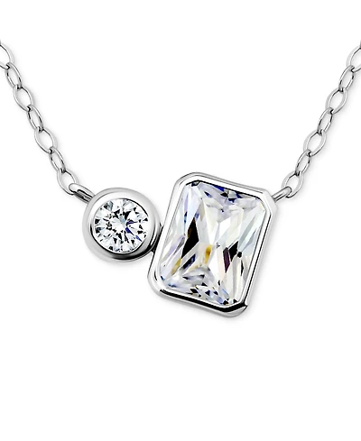 Giani Bernini Cubic Zirconia Collar Necklace, 16" + 2" extender, Exclusively at Macy's