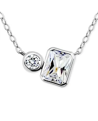 Giani Bernini Cubic Zirconia Collar Necklace, 16" + 2" extender, Exclusively at Macy's