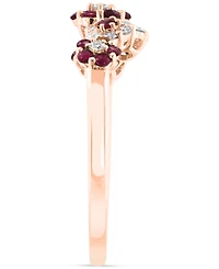 Lali Jewels Ruby (0.42 ct. t.w.) & Diamond (0.18 Ring 14k Rose Gold