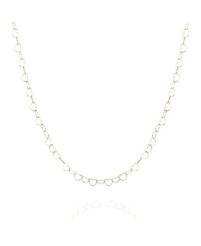 Spero London Love Heart Sterling Silver Chain Necklace