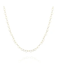 Spero London Love Heart Sterling Silver Chain Necklace