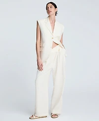 Kenneth Cole Women's Crisscross-Front Pleated Wide-Leg Pants