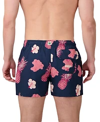 Sunset x Vine Men's Tropical-Pattern Woven Swim Trunks
