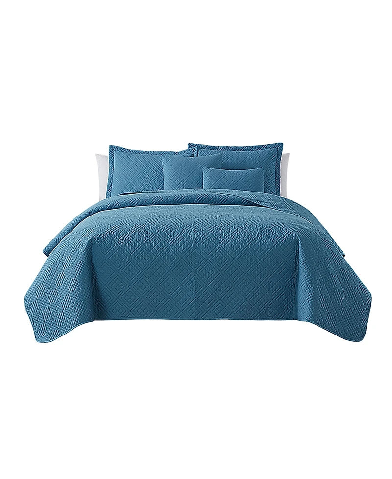 Nestl Diamond Embossed 5-Pc. Quilt Set, King/California King