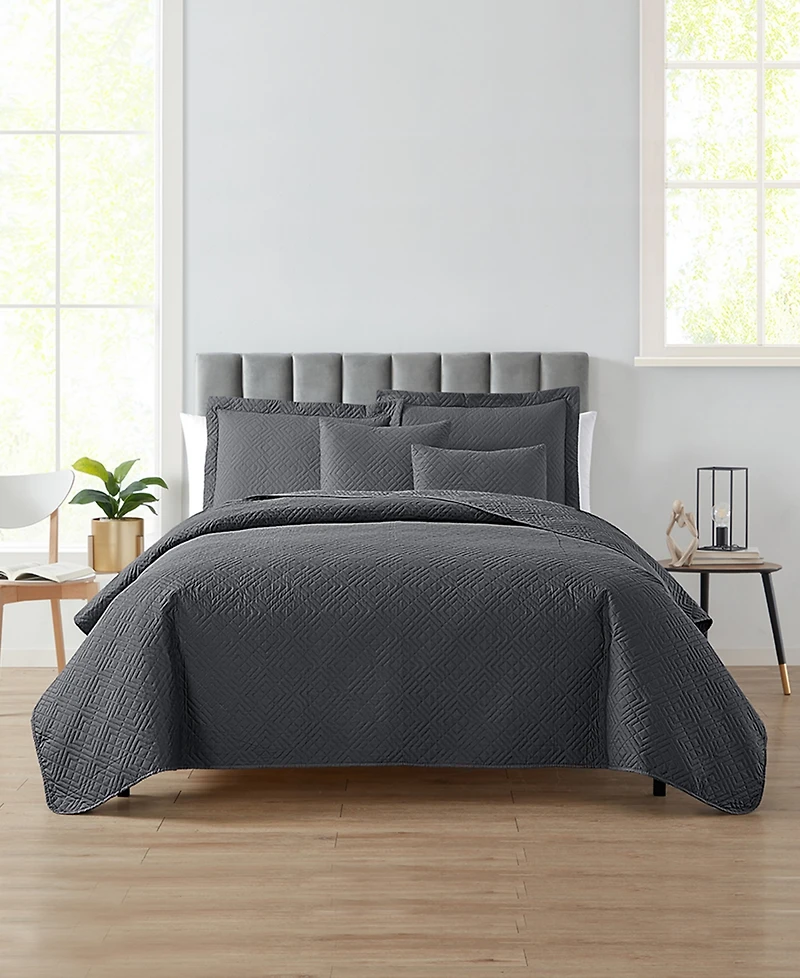 Nestl Diamond Embossed 5-Pc. Quilt Set, King/California King