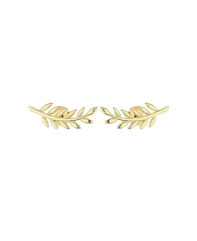 Spero London Wheat Earrings Ear Of Sterling Silver Stud Earring