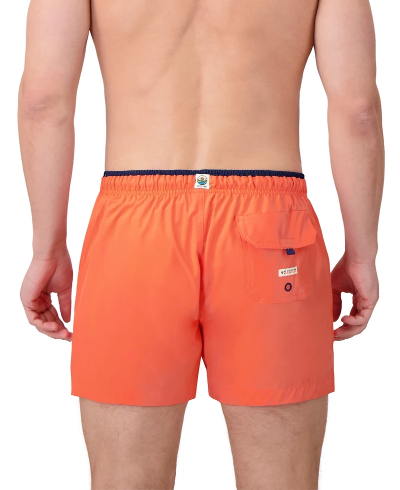Sunset x Vine Men's Solid Woven Swim Trunks