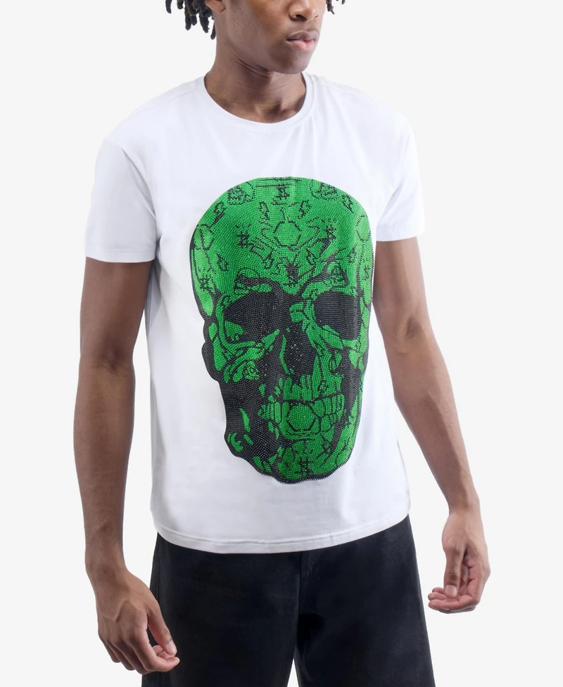 heads or tails Men's Money Rhinestone Crew T-Shirt