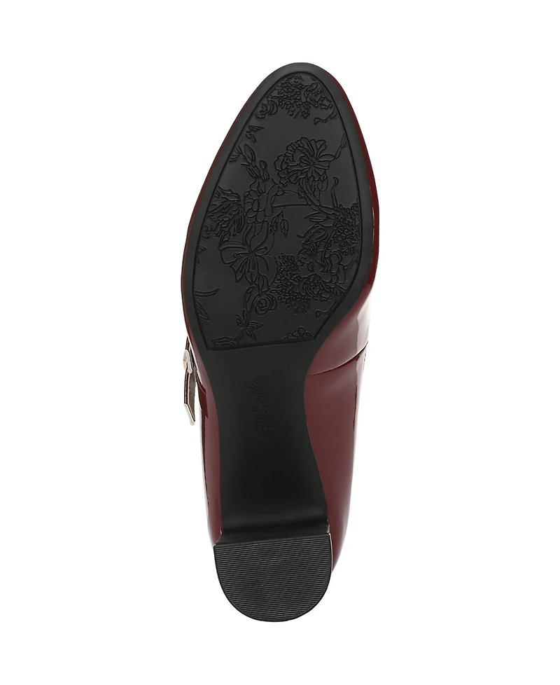LifeStride Women's True Almond Toe Block Heel Mary Jane Pumps