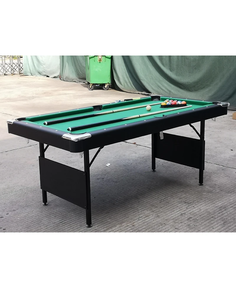 Streamdale 5.5 Ft Pool Table with Accessories (Green Velvet Cloth)