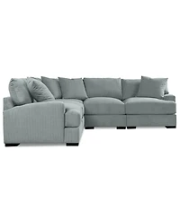 Rhyder 111" 5-Pc. Fabric L Sectional, Exclusively at Macy's