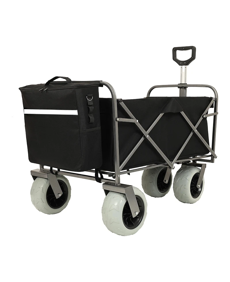 Streamdale Beach Wagon - Big Wheels, 500lbs Capacity, All Terrain, Black