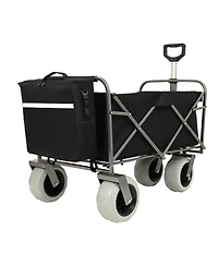Streamdale Beach Wagon - Big Wheels, 500lbs Capacity, All Terrain, Black