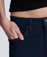 Kenneth Cole Women's Slouchy High-Rise Wide-Leg Jeans