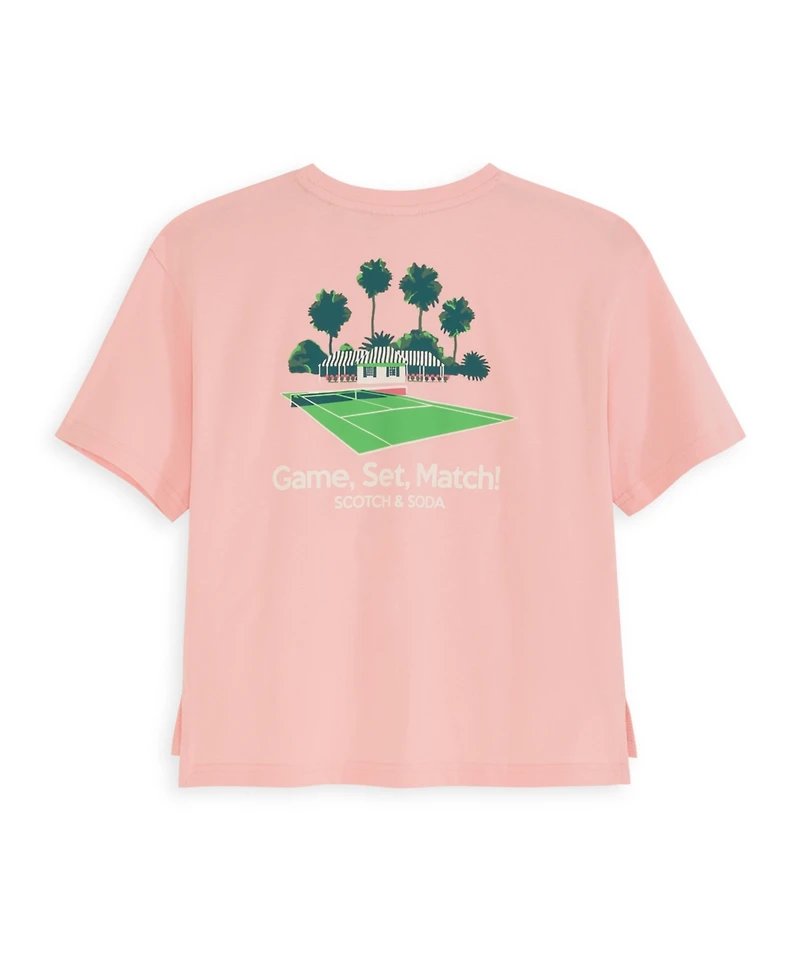 Scotch & Soda Big Girls Tennis Group T-Shirt