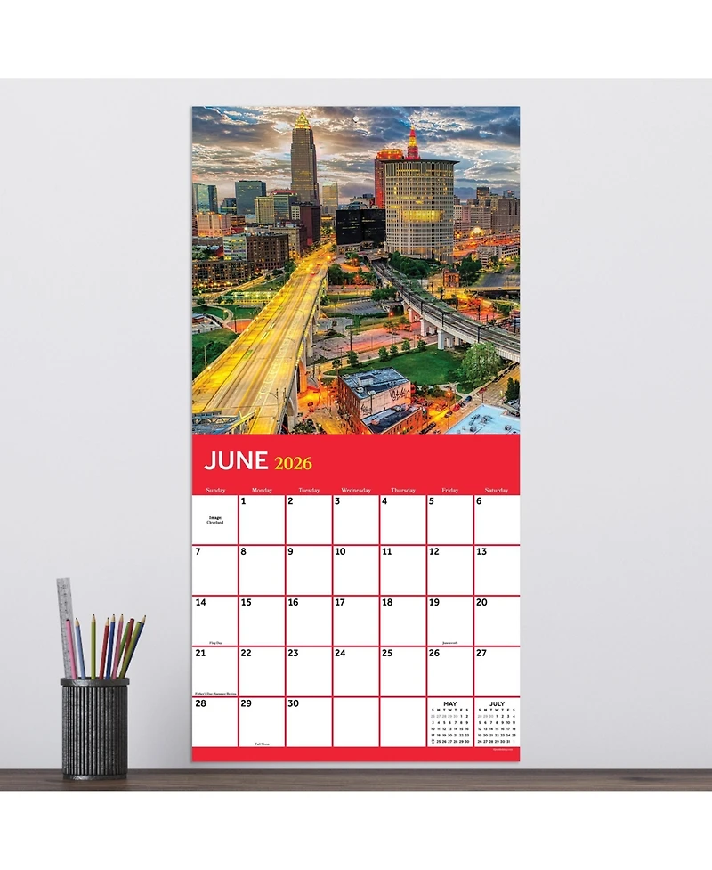 2026 Ohio Wall Calendar