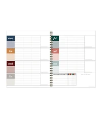 Spotted Dot Boho Undated Large Weekly Monthly Spiral Planner