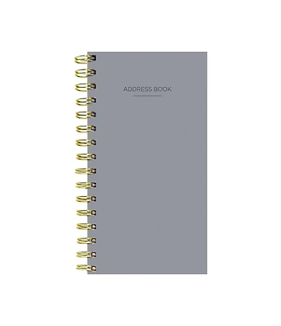 Gray Spiral Address Book