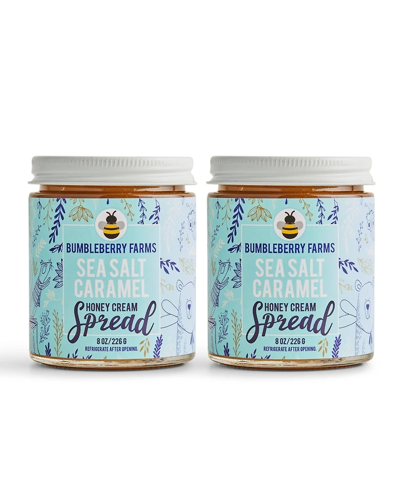 Bumbleberry Farms Sea Salt Caramel Honey Cream Spread Set of 2