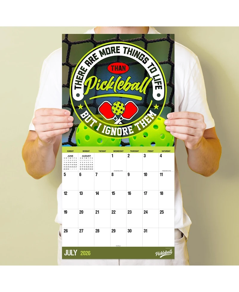 2026 Pickleball is Life Wall Calendar