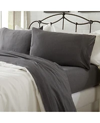 Linery & Co. Heathered Melange Cotton Jersey Knit Sheet Set