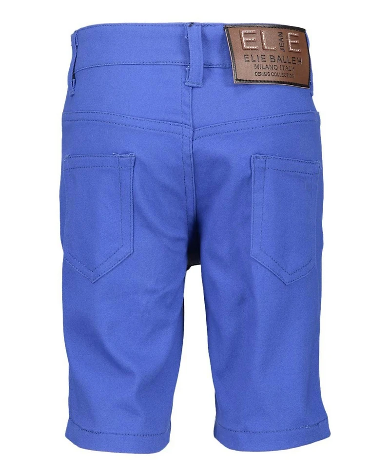 Elie Balleh Big Boys Royal Blue Cotton Twill Short