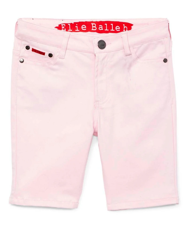 Elie Balleh Big Boys Pink Cotton Twill Short