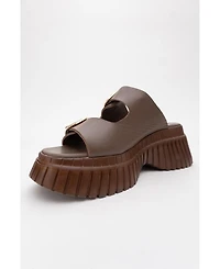 Joanes Leather Two-Strap Platform Sandal (Women)