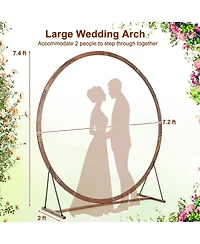 Wooden Wedding Arch Solid Wood Arbor Backdrop Stand for Wedding Ceremony
