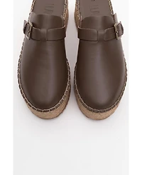 Novas Leather Platform Espadrille Mule (Women)
