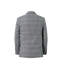 Elie Balleh Boys Plaid Blazers Sports Coat Jacket by Grey
