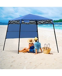 7 x 7 Feet Pop-up Canopy Tent with Carry Bag and 4 Stakes