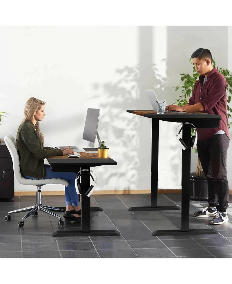 48 Inch Standing Desk with Keyboard Tray