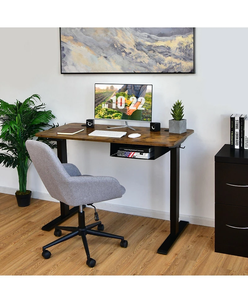 48-inch Electric Height Adjustable Standing Desk with Usb Port
