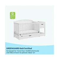 Graco Bellwood 5-in-1 Convertible Crib & Changer with Drawer (White)